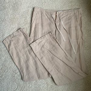 Vince Tan Linen Pants